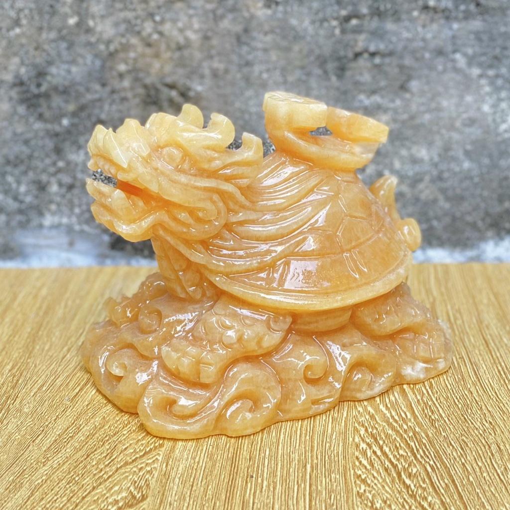 Long Quy Đá Ngọc Hoàng Long Nguyên Khối - Dài 10cm 12cm 15cm