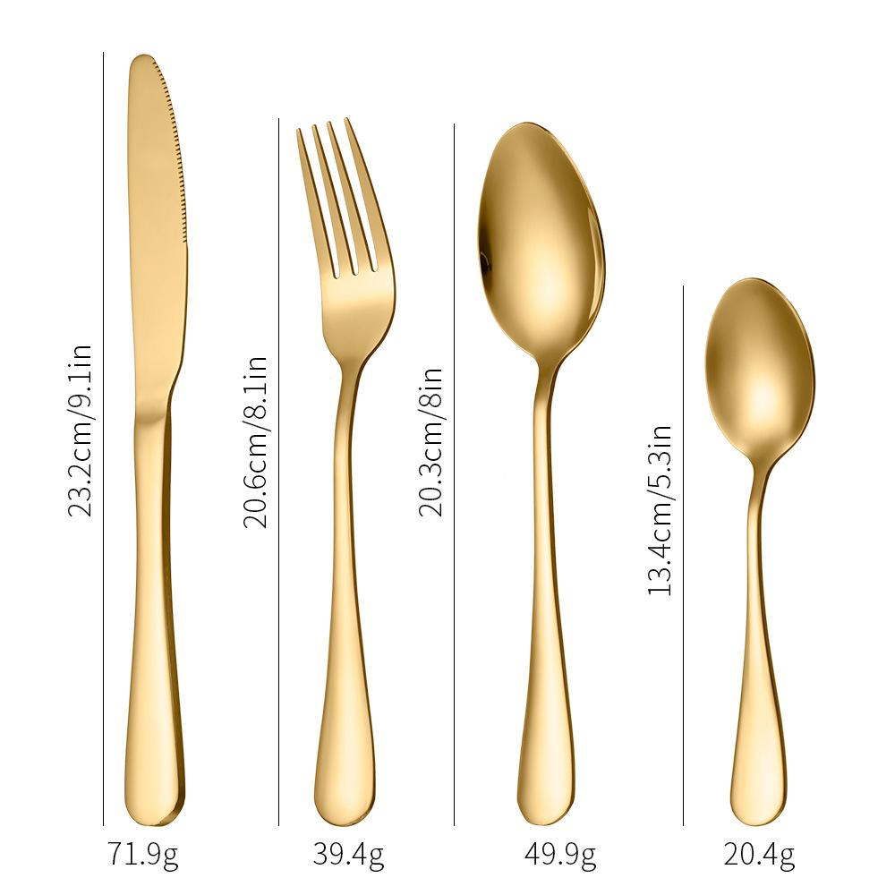 Bộ Đồ Ăn Bằng Thép Không Gỉ 24 Món Với Hộp Đựng Cao Cấp