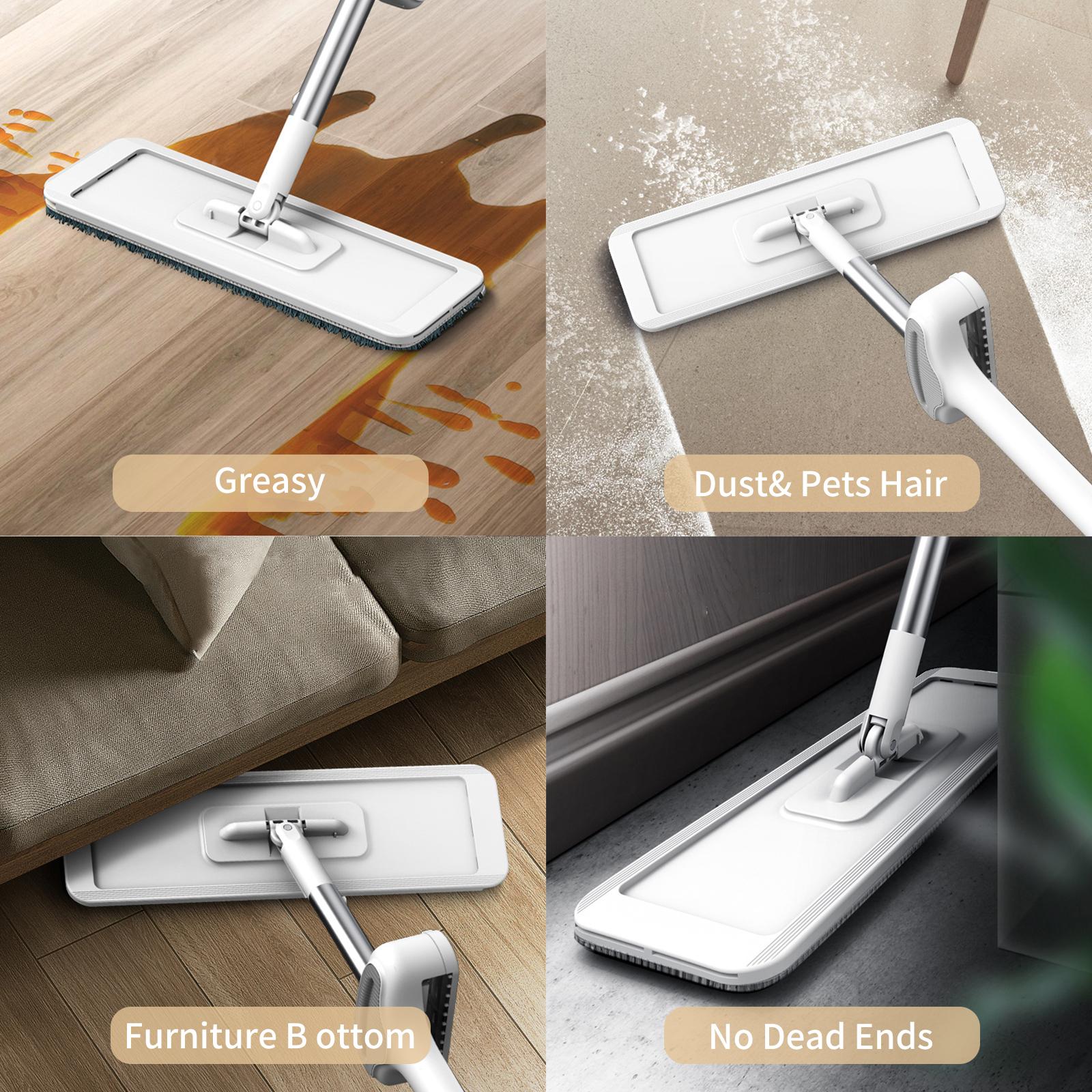 Set Cây Lau Nhà Kèm 4 Miếng Đệm Lau Nhà Thay Thế