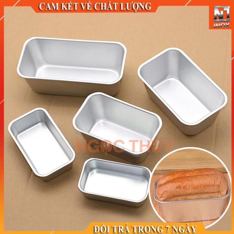 Khuôn nướng bánh mì hình chữ nhật bằng nhôm