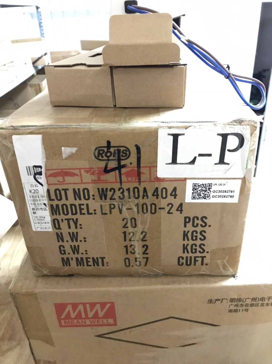 Nguồn LED Meanwell LPV-100-24 (24V 100W 4.2A), Hàng chính hãng