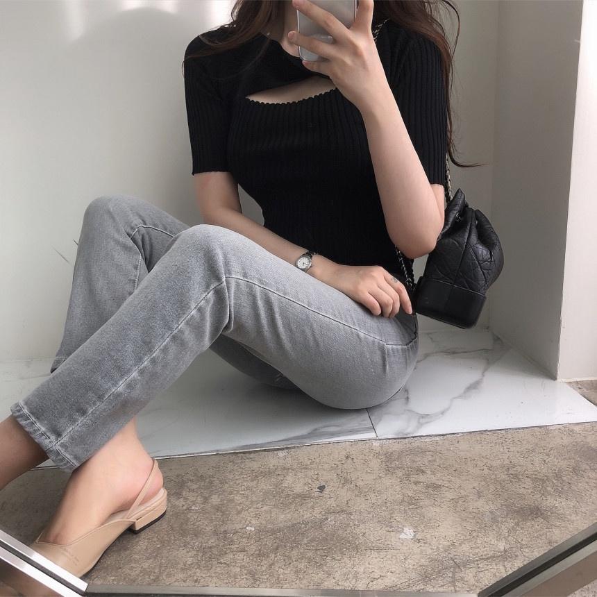 MS287 Áo len tay lỡ xoắn ngực mặc được 2 kiểu phong cách tiểu thư nhẹ nhàng