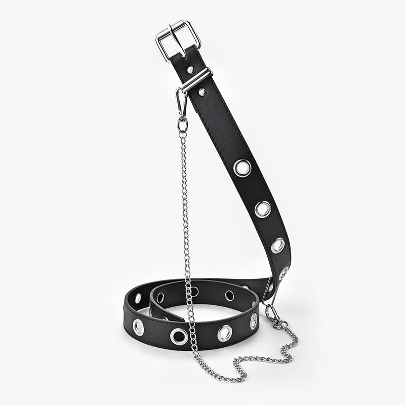 Thắt lưng CHAIN xích nhiều lỗ tròn Dây xích kèm theo belt Chain rời thắt lưng