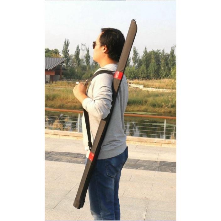 Sale to sale Bao Đựng Cần Câu Tay 1 Ngăn Màu Đỏ Đen 1m2, bao đựng cần câu đơn câu đài giá rẻ - uy tín - xả hàng tồn