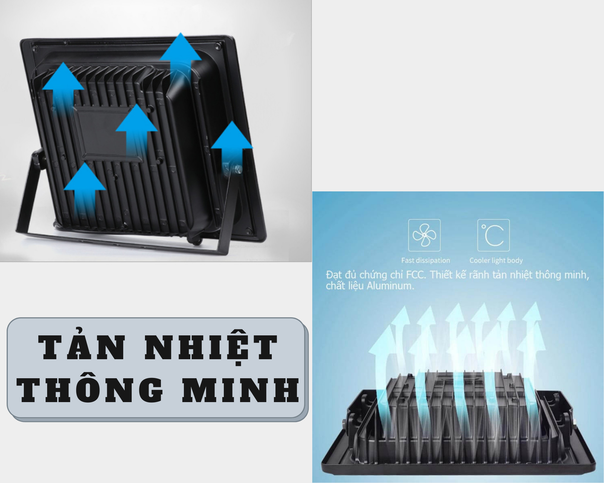 Đèn Năng Lượng Mặt Trời DPN60 - Đèn Led Pha 60w Cảm Biến Ánh Sáng Có Remote