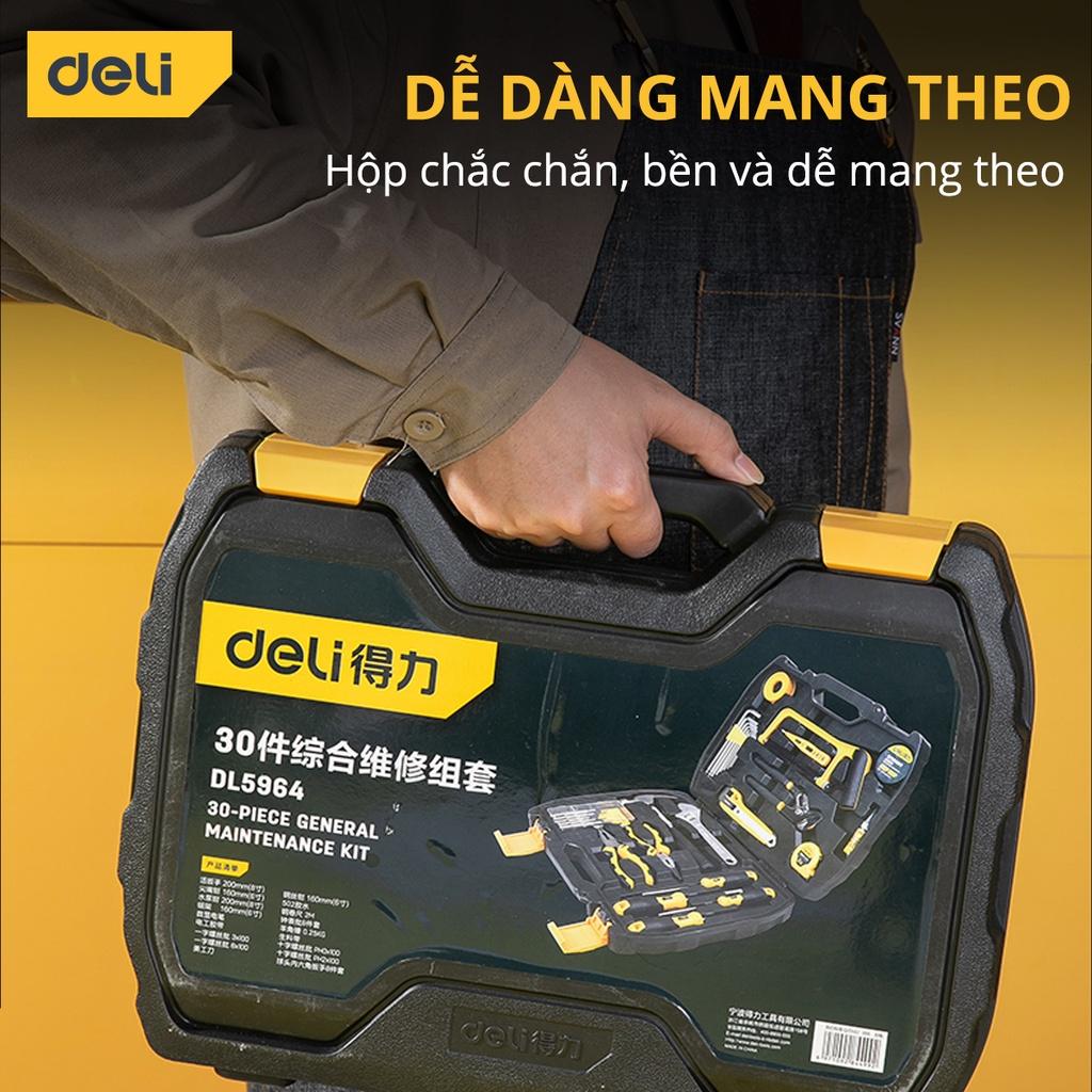 Bộ Dụng Cụ Sửa Chữa Deli 30 Chi Tiết Đa Năng - Chất Liệu Cao Cấp - Sử Dụng Nhiều Mục Đích - DL5964