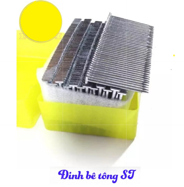 Đinh bê tông chuyên dụng ST15 2000 đinh/ hộp - Dùng cho máy bắn đinh dùng điện ST18, dụng cụ bắn đinh dùng hơi ST64