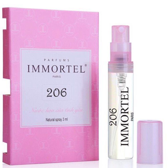 Nước hoa nữ IMMORTEL 206 Eau De Parfum 3ml