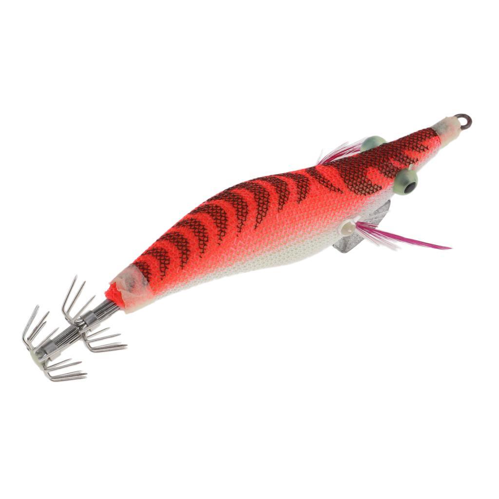 Shrimp Squid Jigs Fishing Lures Luminous Hard Jig Bait Hook