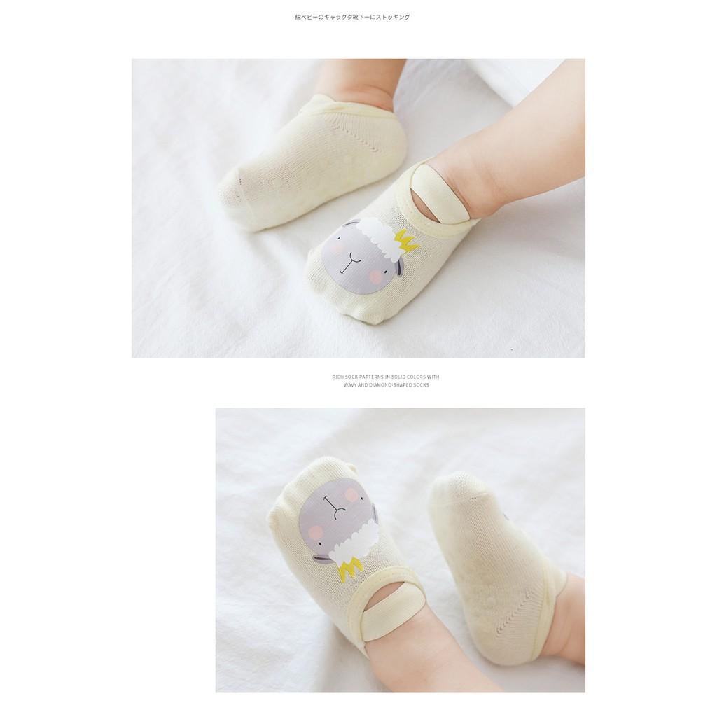 Tất hài chống tụt gót cho bé trai bé gái cực xinh phù hợp với bé từ 0-3 tuổi loại xịn cao cấp