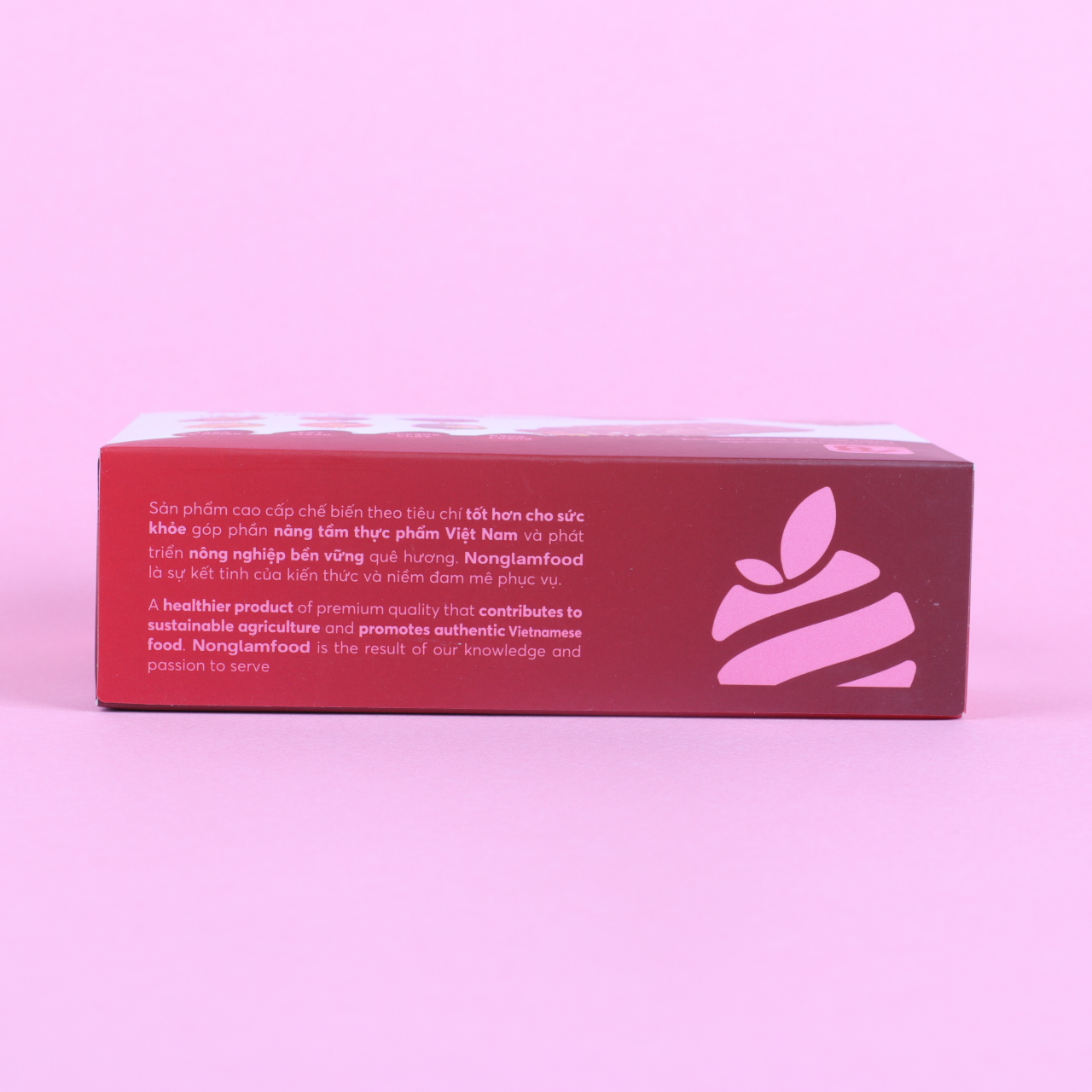 [THUẦN CHAY]Thanh gạo lứt hạt &amp; trái cây Nonglamfood hộp 8 thanh 136g | Chay mặn đều dùng được | Hỗ trợ ăn kiêng giảm cân | Bỏ sung dưỡng chất