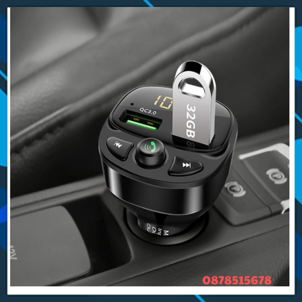 Tẩu Nghe Nhạc Bluetooth Kiêm Sạc Điện Thoại Đa Năng, Nhận Cuộc Gọi Rảnh Tay Cho Ô Tô Xe Hơi Hyundai HY-87