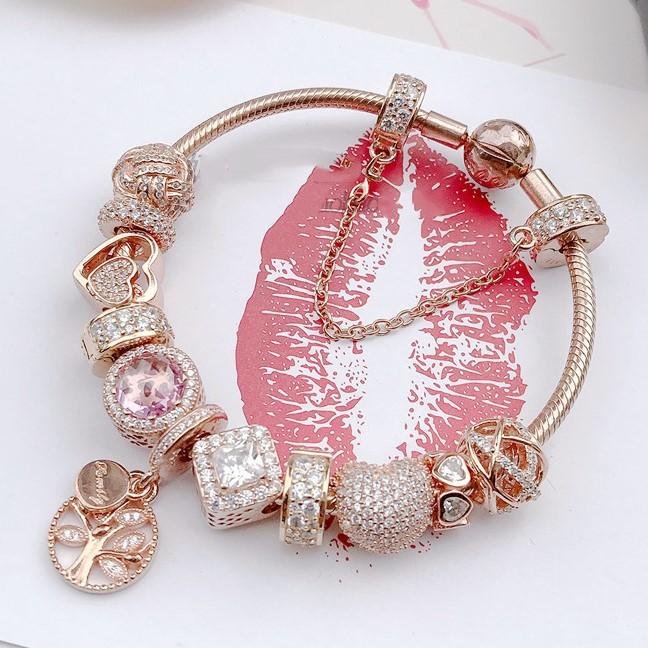Vòng Bạc S925 ALE Cao Cấp - Vòng Charm Bạc Chuẩn S925 - Mã sản phẩm VONGBAC_DN072