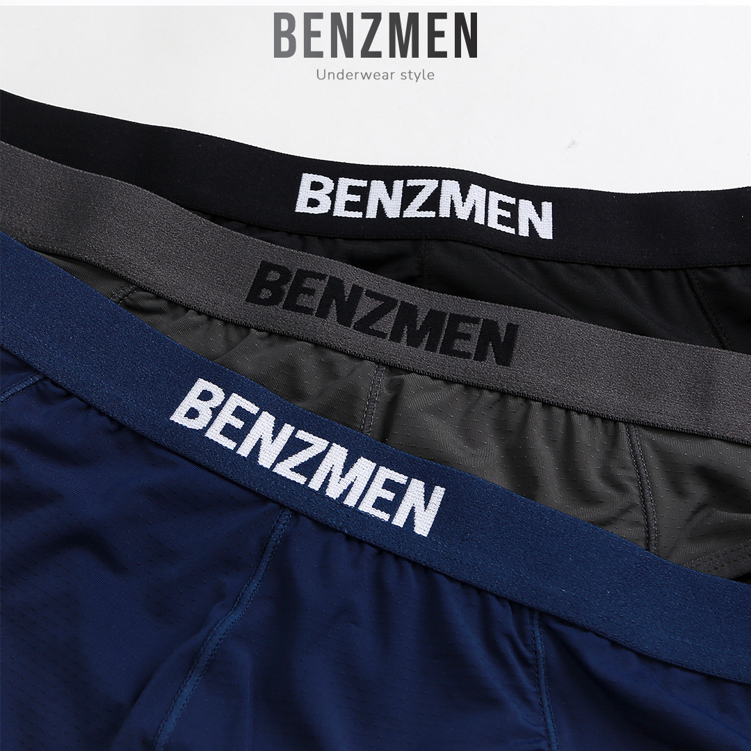 COMBO 5 Quần Sịp Nam Thông Hơi Dáng Briefs, Quần Lót Nam Tam Giác Benzmen Có Lỗ Thoáng Khí, Khử Mùi Mồ Hôi Hiệu Quả Vượt Trội -BENZMEN BF02