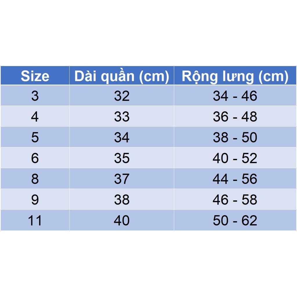 Quần jean thun lửng cho bé gái size nhí