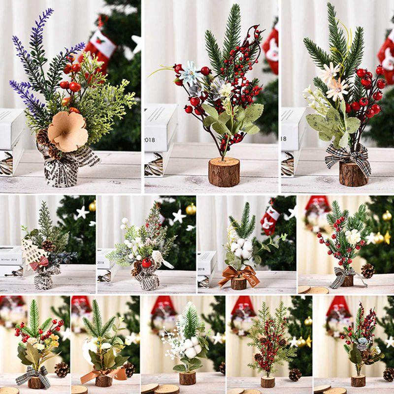 Cây thông mini để bàn dễ thương trang trí giáng sinh