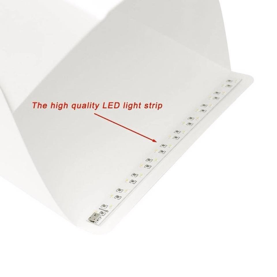 Hộp Chụp Ảnh Sản Phẩm Light Room Tích Hợp 20 Đèn Led