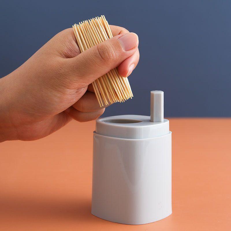 Hộp Đựng Tăm Xỉa Răng Tự Động Bằng Lúa Mạch Cao Cấp Hình Trái Tim
