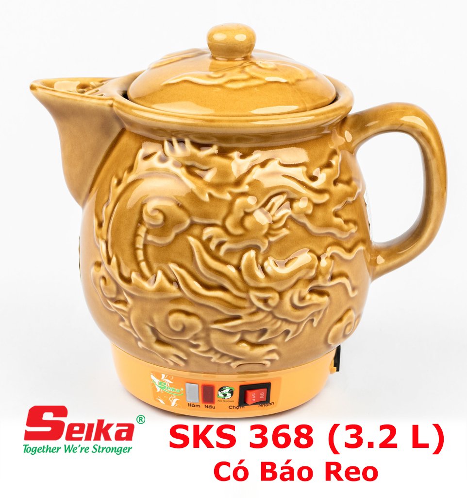 Ấm Sắc Thuốc Seika 3.2L - SKS368 - Hàng chính hãng
