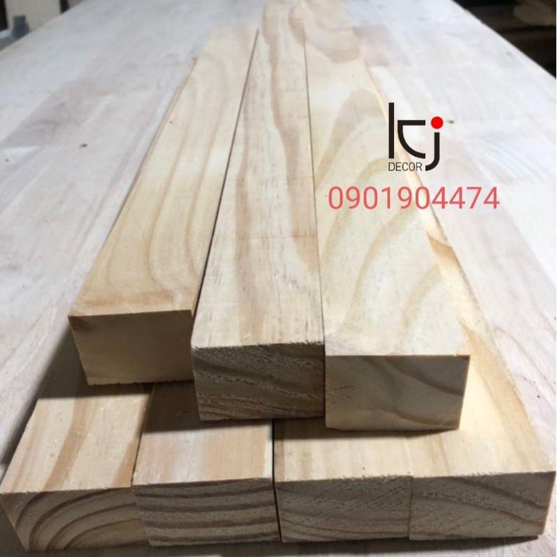 - THANH GỖ THÔNG DÀI 80x4x2 CM LÁNG MỊN 4 MẶT