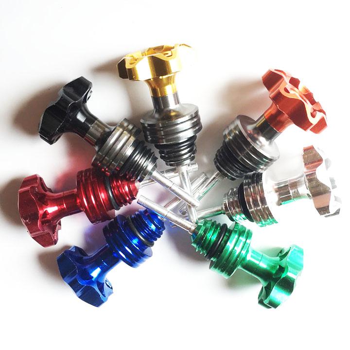 TY THĂM NHỚT 6 CẠNH MÀU DA CAM, CHẤT LIỆU HỢP KIM NHÔM CAO CẤP, SỬ DỤNG ĐƯỢC CHO NHIỀU DÒNG XE - TD