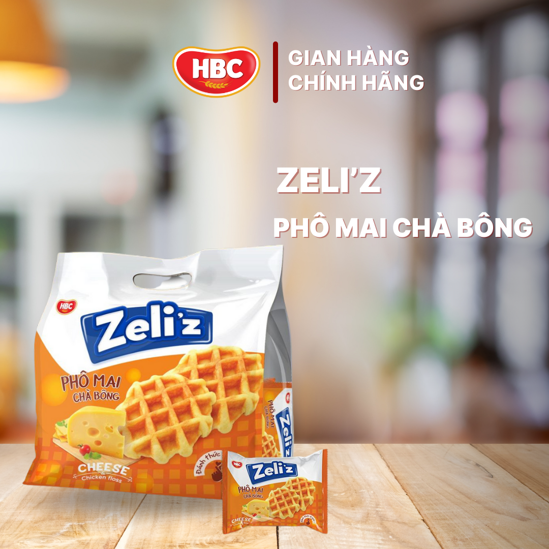 Bánh Phô Mai Chà Bông Zeli'z - HBC Foods - 156Gr/Túi ( 6 cái ) - Hàng chính hãng