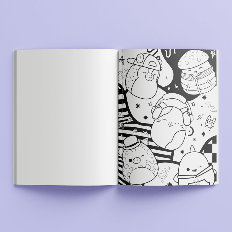 Sách Squishmallow Street Style Colouring Book