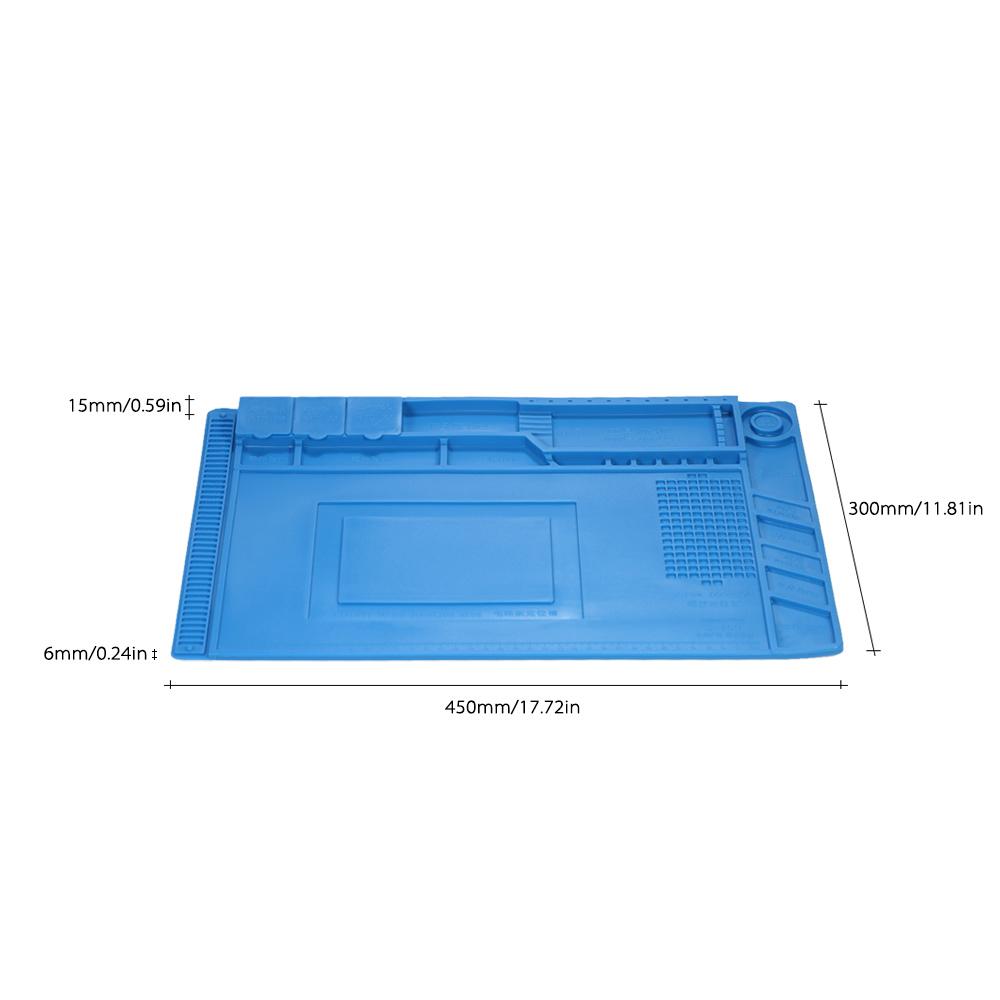 S-160 Magnetic Heat-resistant Soldering Mat Silicone Soldering Station Insulation Pad Repairing Tools Maintenance