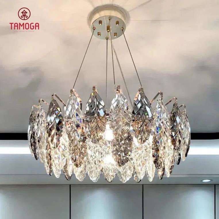 Đèn chùm pha lê thả trần cao cấp