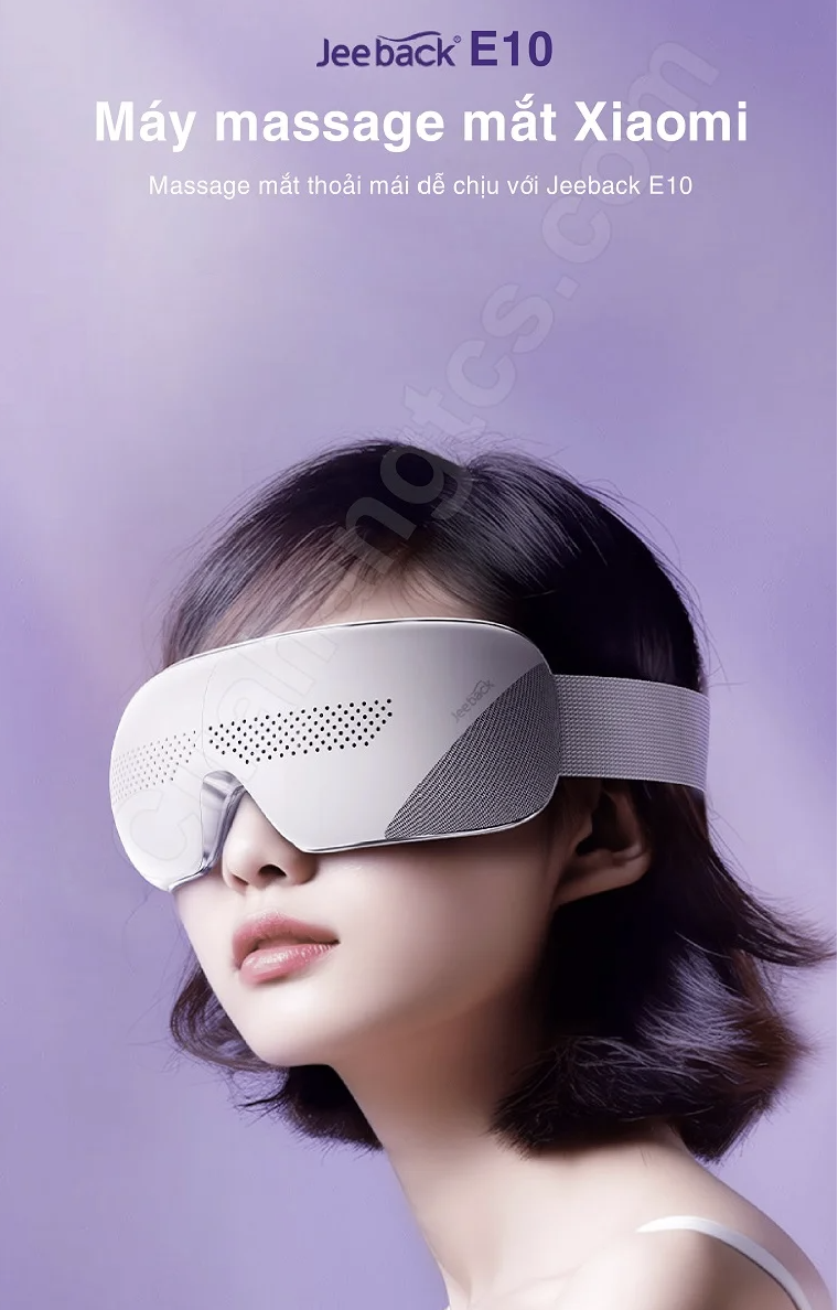 Máy Massage Mắt Bấm Huyệt 3D Xiaomi Jeeback E10 Nghe Nhạc Kết Hợp Sưởi Nhiệt Có Kết Nối App Điện Thoại - Hàng Chính Hãng