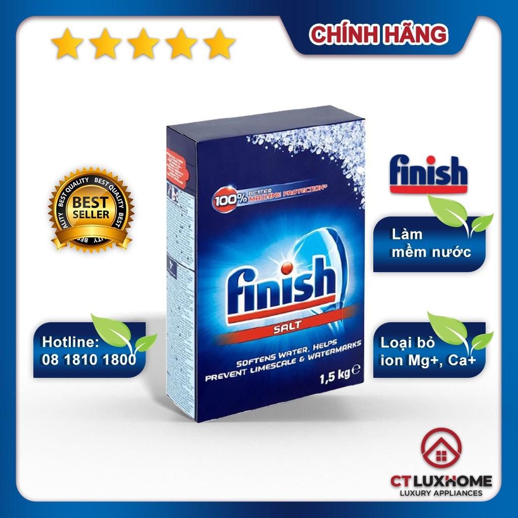 Muối rửa chén bát Finish 1,5kg kèm túi zip