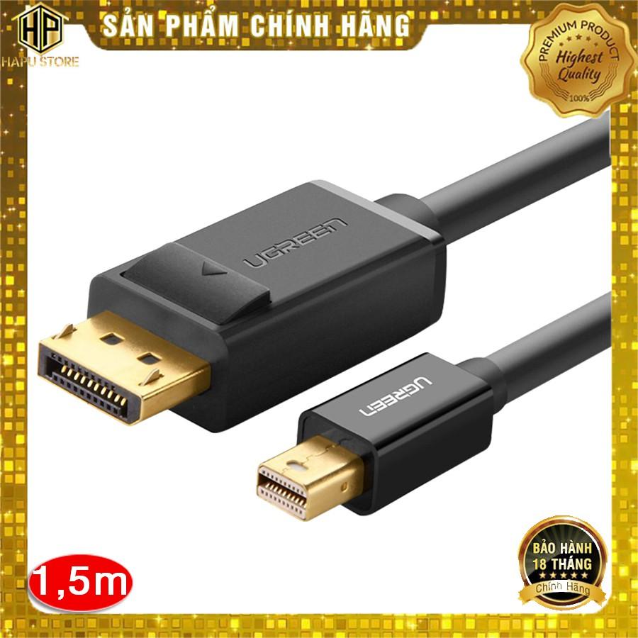 Cáp Mini DisplayPort to Displayport dài 1,5M Ugreen 10477 chính hãng- Hàng Chính Hãng