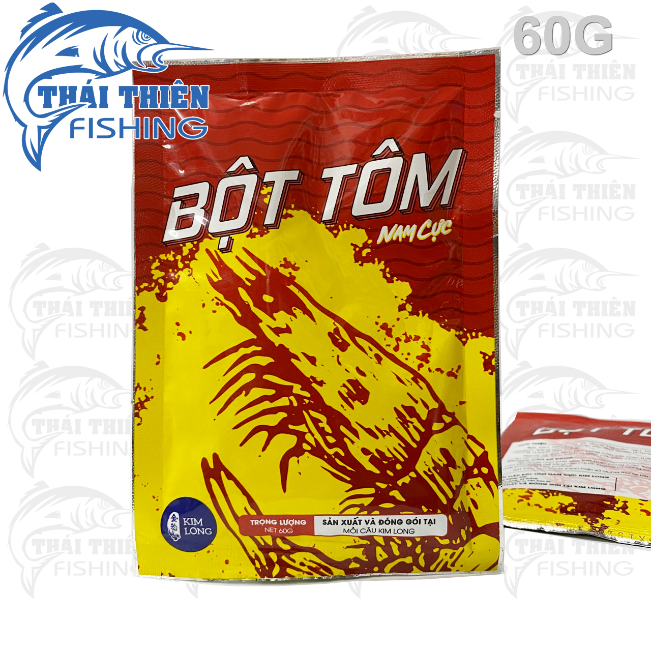 Bột Tôm Nam Cực Câu Cá Kim Long Gói 60g