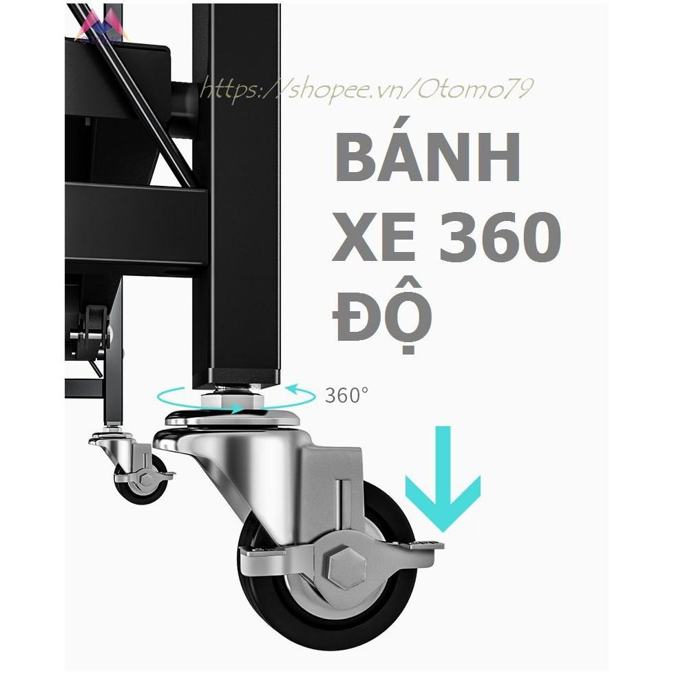 Kệ Đa Năng Nhà Bếp Gấp Gọn 3, 4 Tầng Thế Hệ Mới Chất Liệu Thép Sơn Tĩnh Điện Siêu Bền