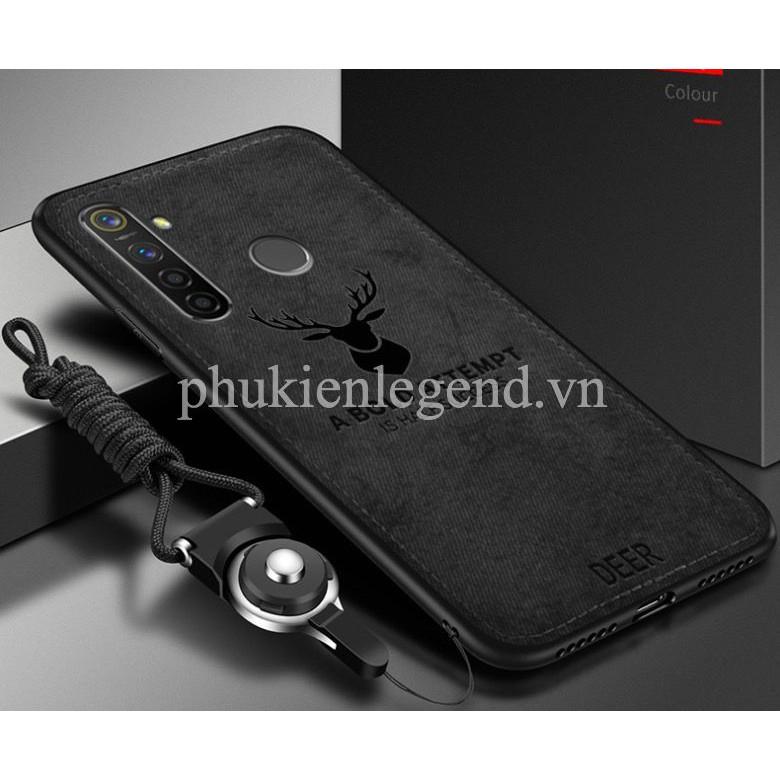 Ốp dẻo lưng vải cho Realme 5