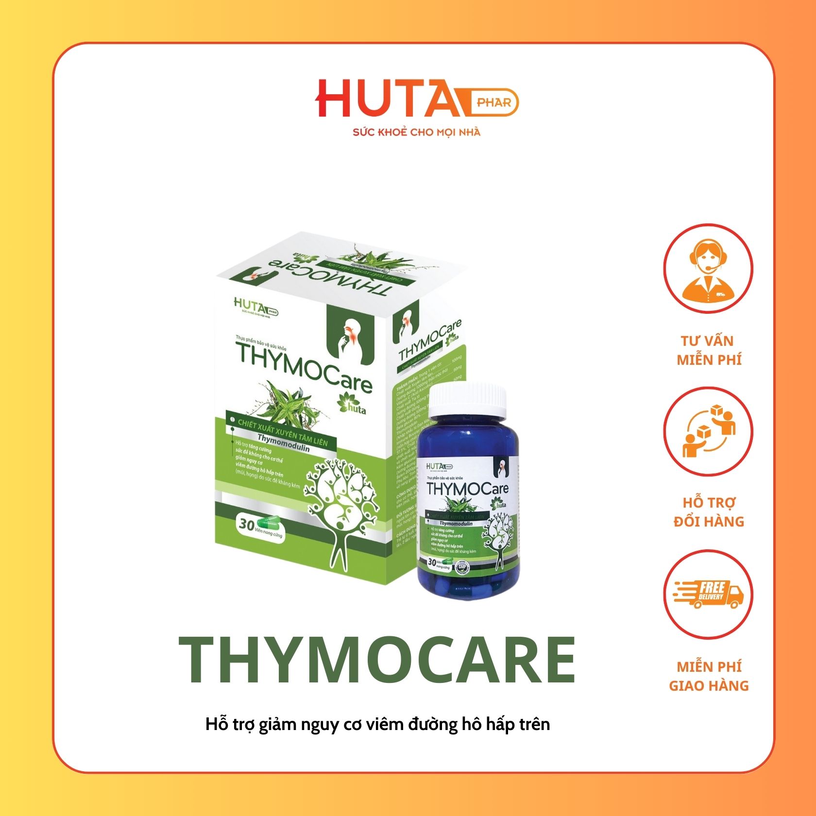 THYMOCare giúp giảm nguy cơ viêm đường hô hấp trên do sức đề kháng kém