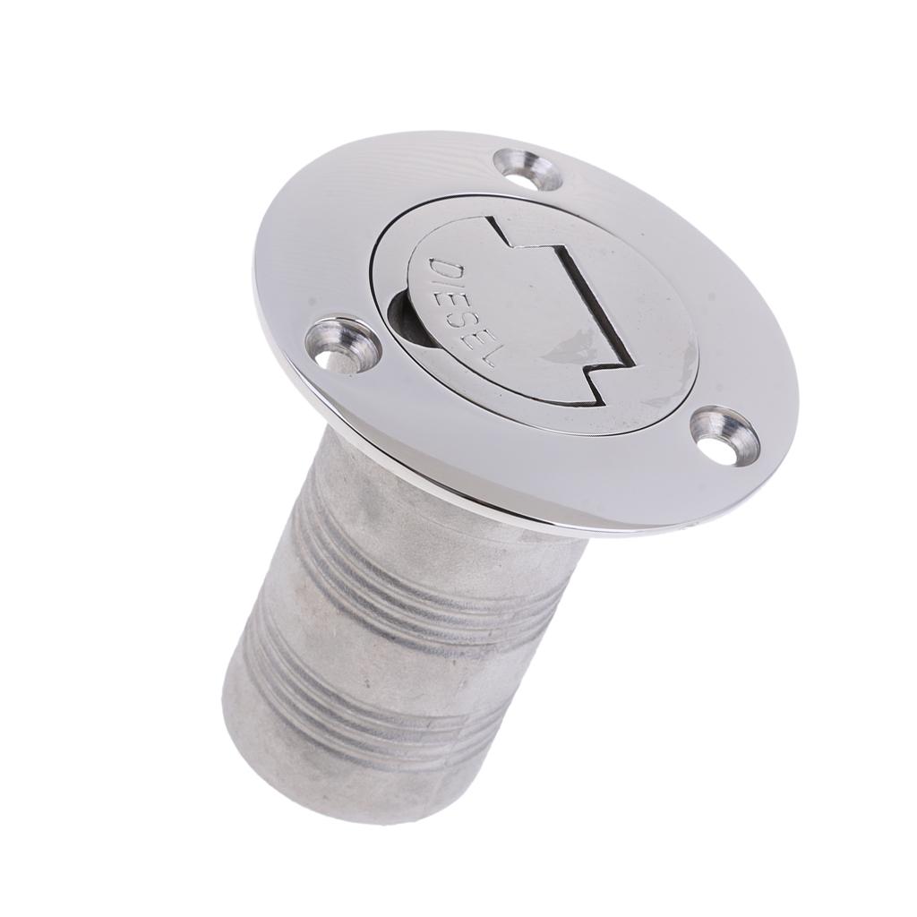 Hose Deck Filler for DIESEL 38mm Boat Filler 316 Grade Stainless Steel