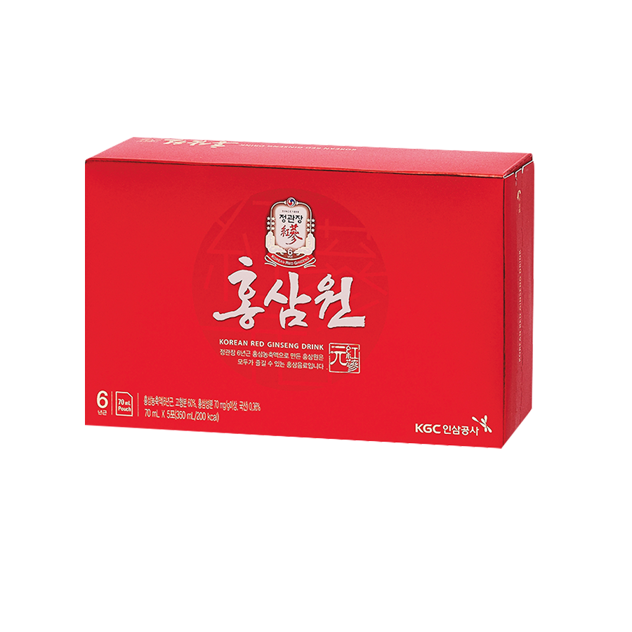 Nước Tăng Lực Hồng Sâm Won KGC Cheong Kwan Jang (70ml x 5 gói, 15 gói)