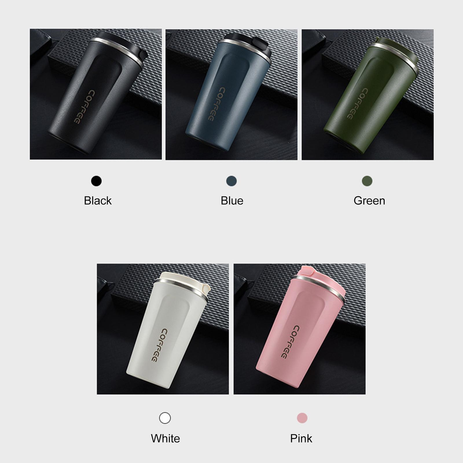 Vacuum Insulated Cup Portable Coffee Cup Stainless Steel Leakproof Vacuum Water Bottle Home Travel Use