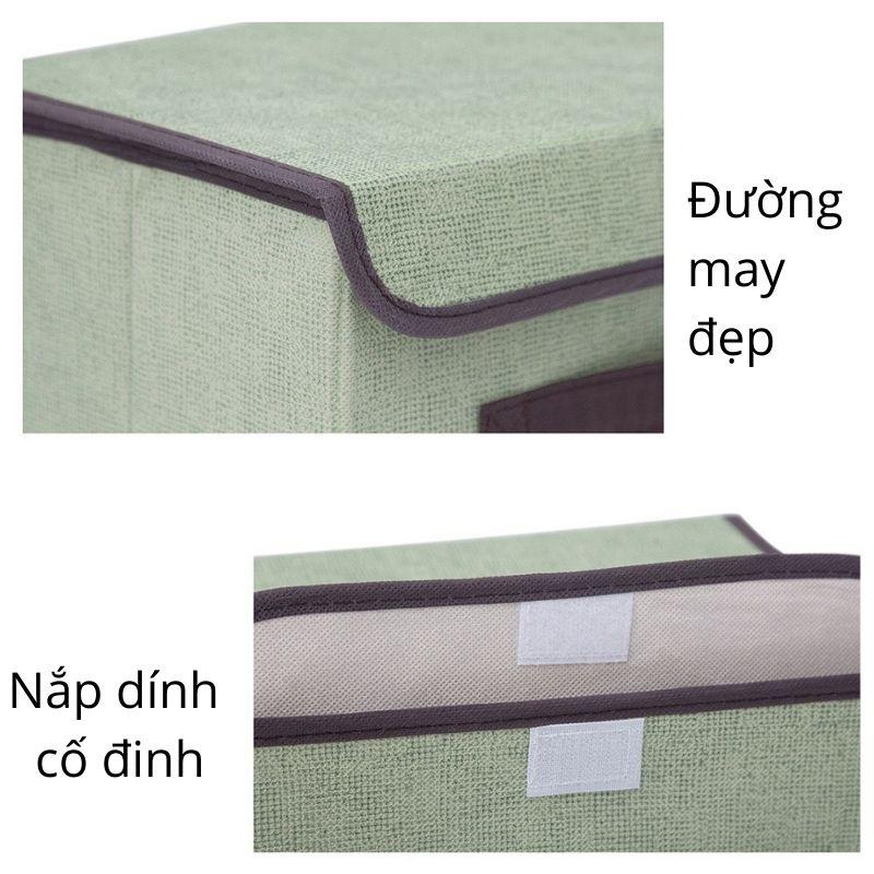 Hộp đựng quần áo thùng đựng đồ lót đồ chơi bằng vải đa năng có nắp đậy tiện dụng