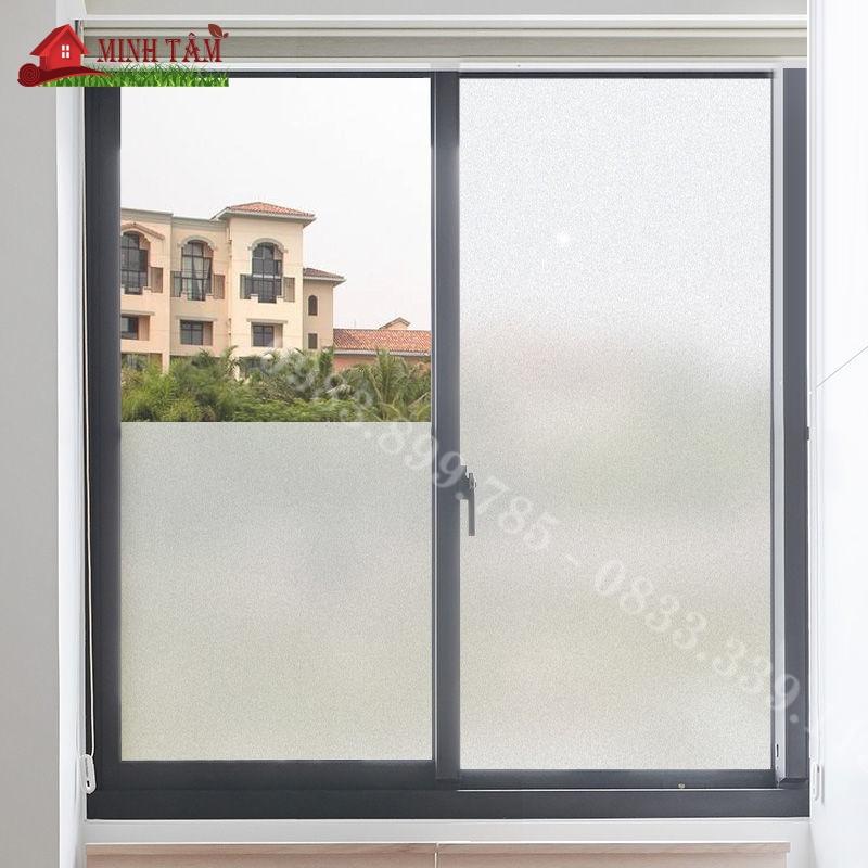 Giấy dán kính mờ chống nhìn trộm, decal kính mờ văn phòng cát nhám dán cửa kính cửa sổ phòng ngủ đẹp giá rẻ
