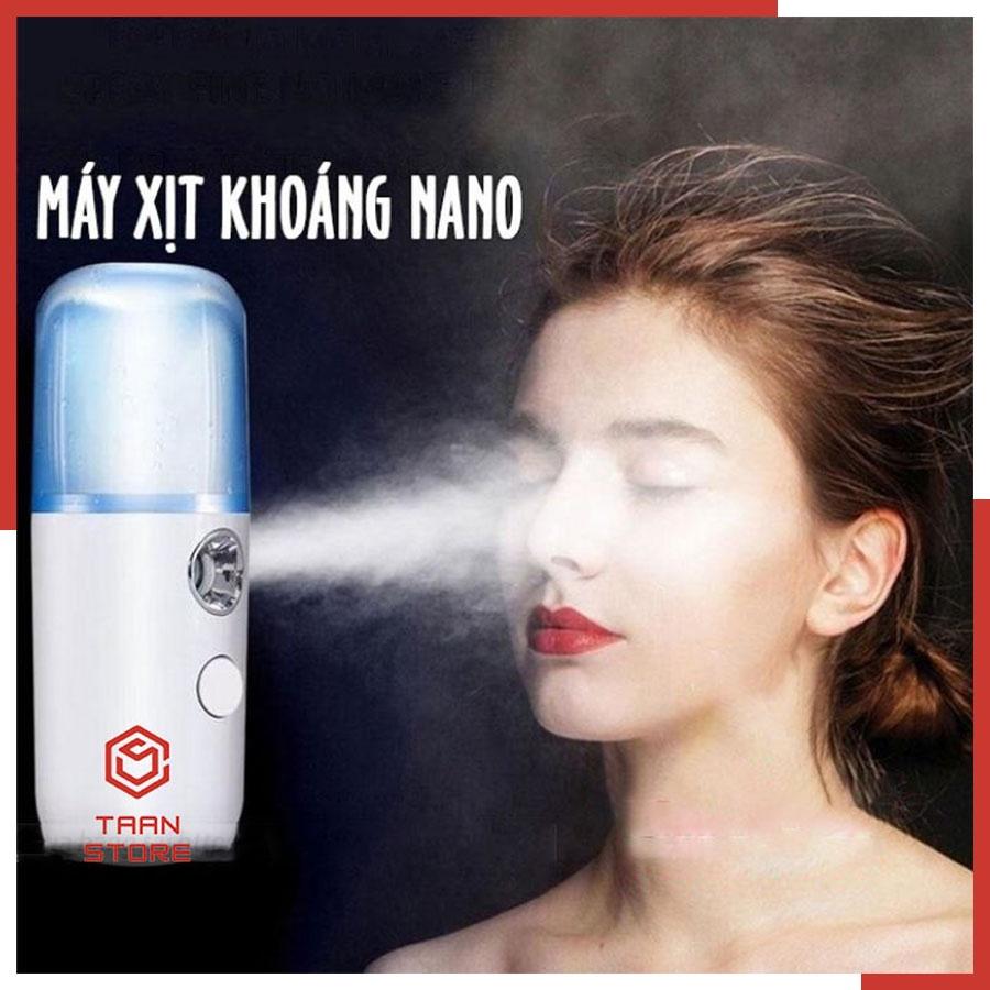 Máy Mini Cầm Tay Xông Hơi Xịt Khoáng Nano Tạo Ẩm Dưỡng Da Mặt Tiện Lợi