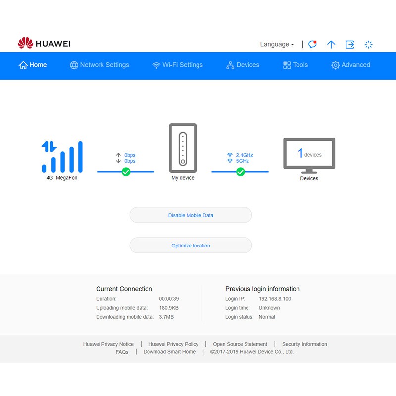 Bộ Phát Wifi 4G/5G CPE Pro Huawei H112 Tốc Độ 2.33Gbps WiFi 6 Ax 5100Mb  Hỗ Trợ 64 Kết Nối Hàng Nhập Khẩu
