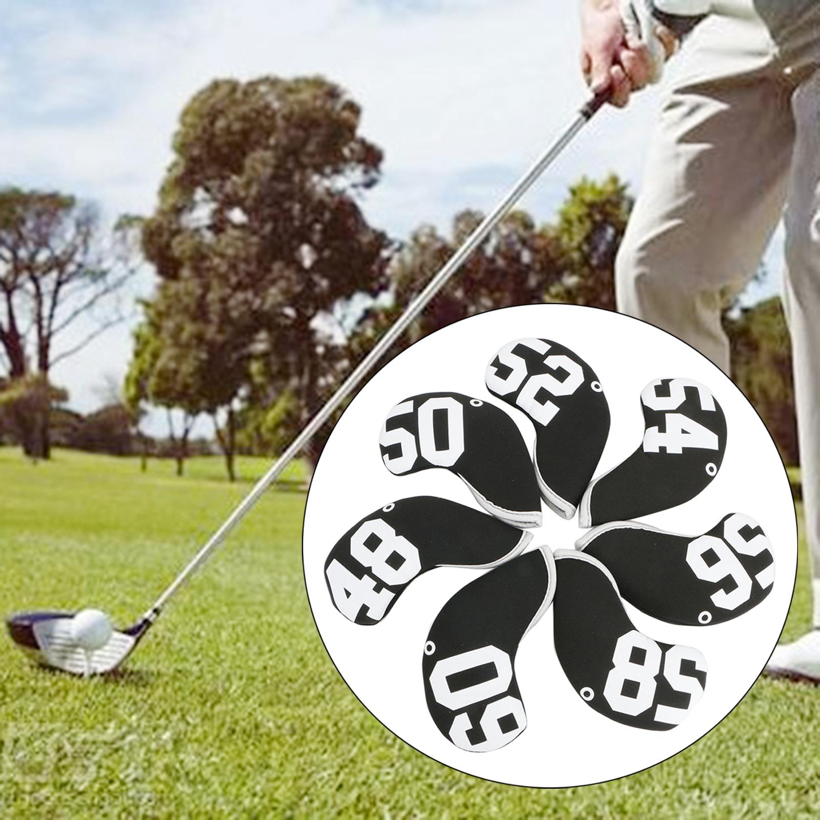 10Pcs Neoprene Golf Club Headcover Iron Head Cover Wedge Protector Sleeve