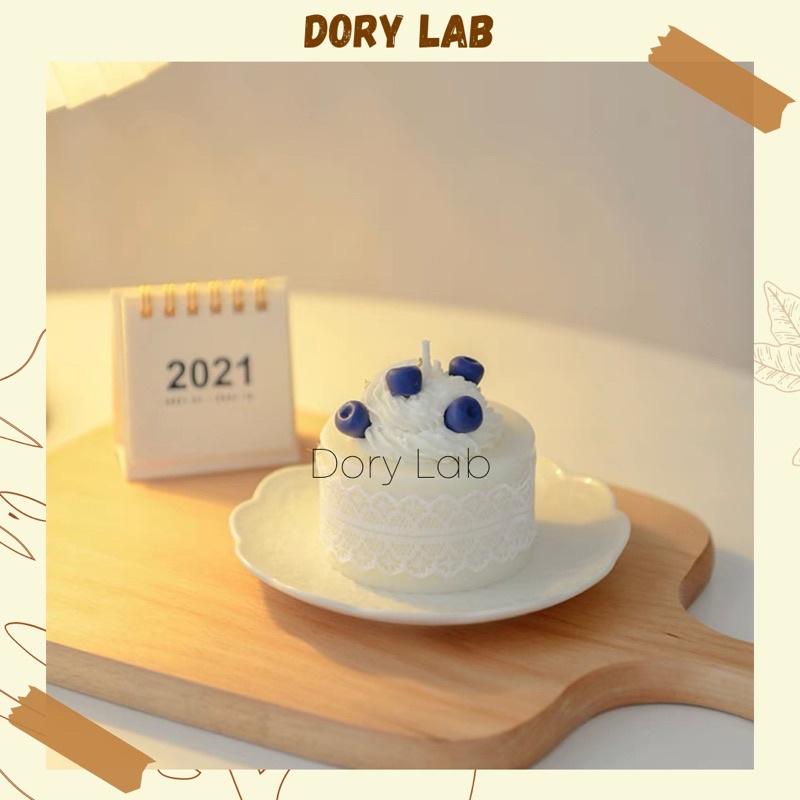 Nến Thơm Tạo Hình Bánh Kem Việt Quất Handmade - Dory Lab