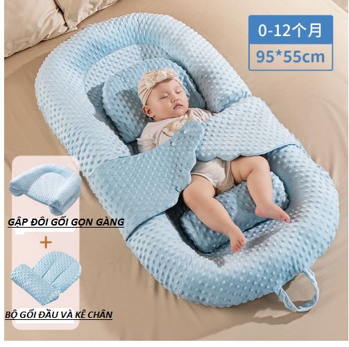 Nôi, nệm cho bé sơ sinh, đệm ngủ cho bé sơ sinh êm ái cao cấp 0 đến 18 tháng