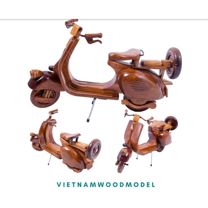 - Mô Hình XE VESPA - Gỗ tự nhiên