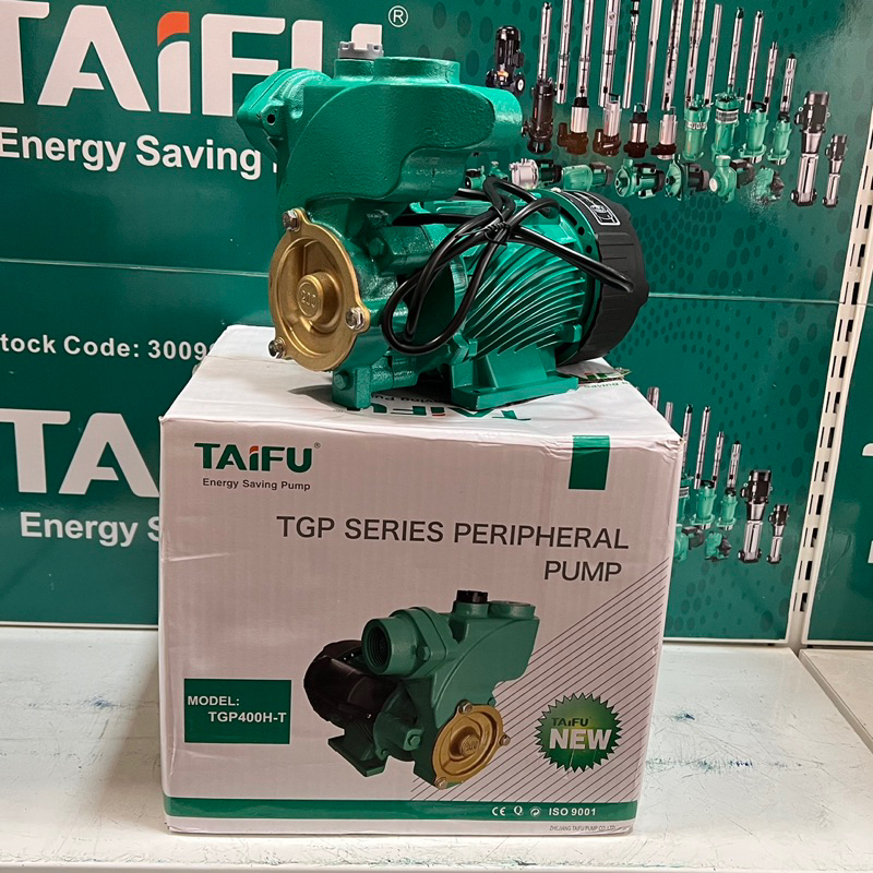 Máy bơm nước nóng chân không tự mồi 410W (0.75HP) cánh đồng TAIFU TGP400H-T - Bảo hành 1 năm ( Cam kết hàng chính hãng )