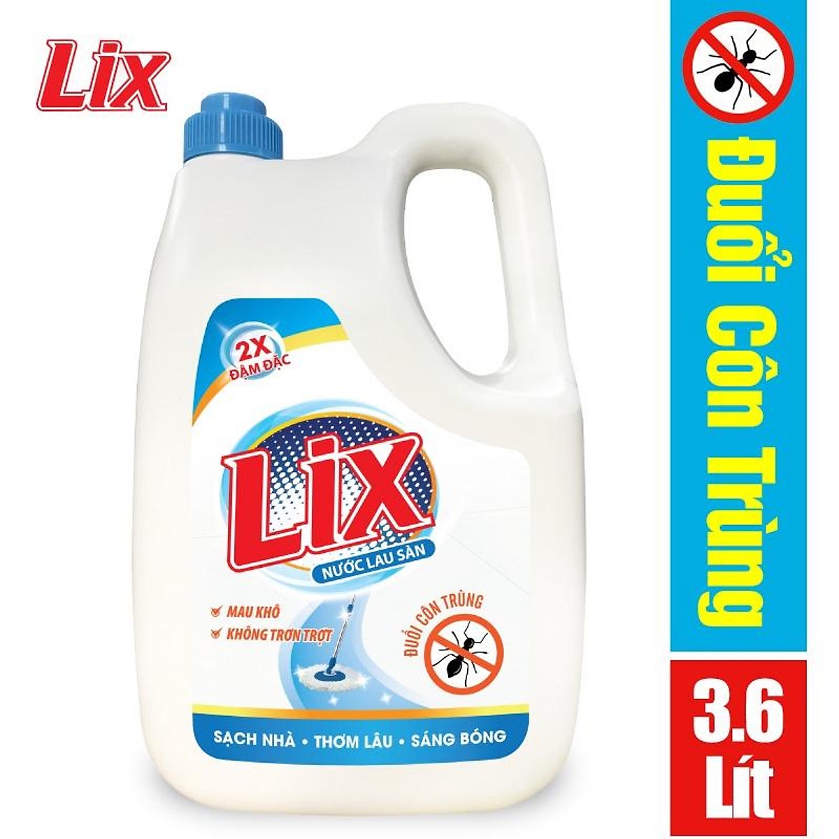 Nước lau sàn Lix đuổi côn trùng dung tích 3.6L - LD360