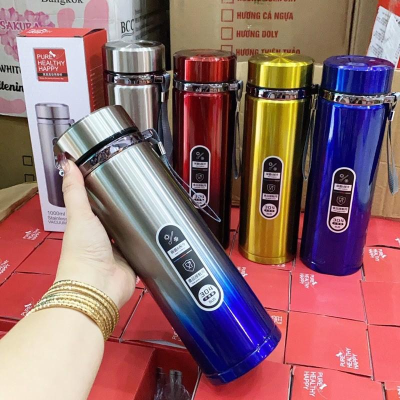 BÌNH GIỮ NHIỆT 1000ML ruột INOX 304 Không Ghỉ giữ cực nhiệt tốt, không bị mùi -N1